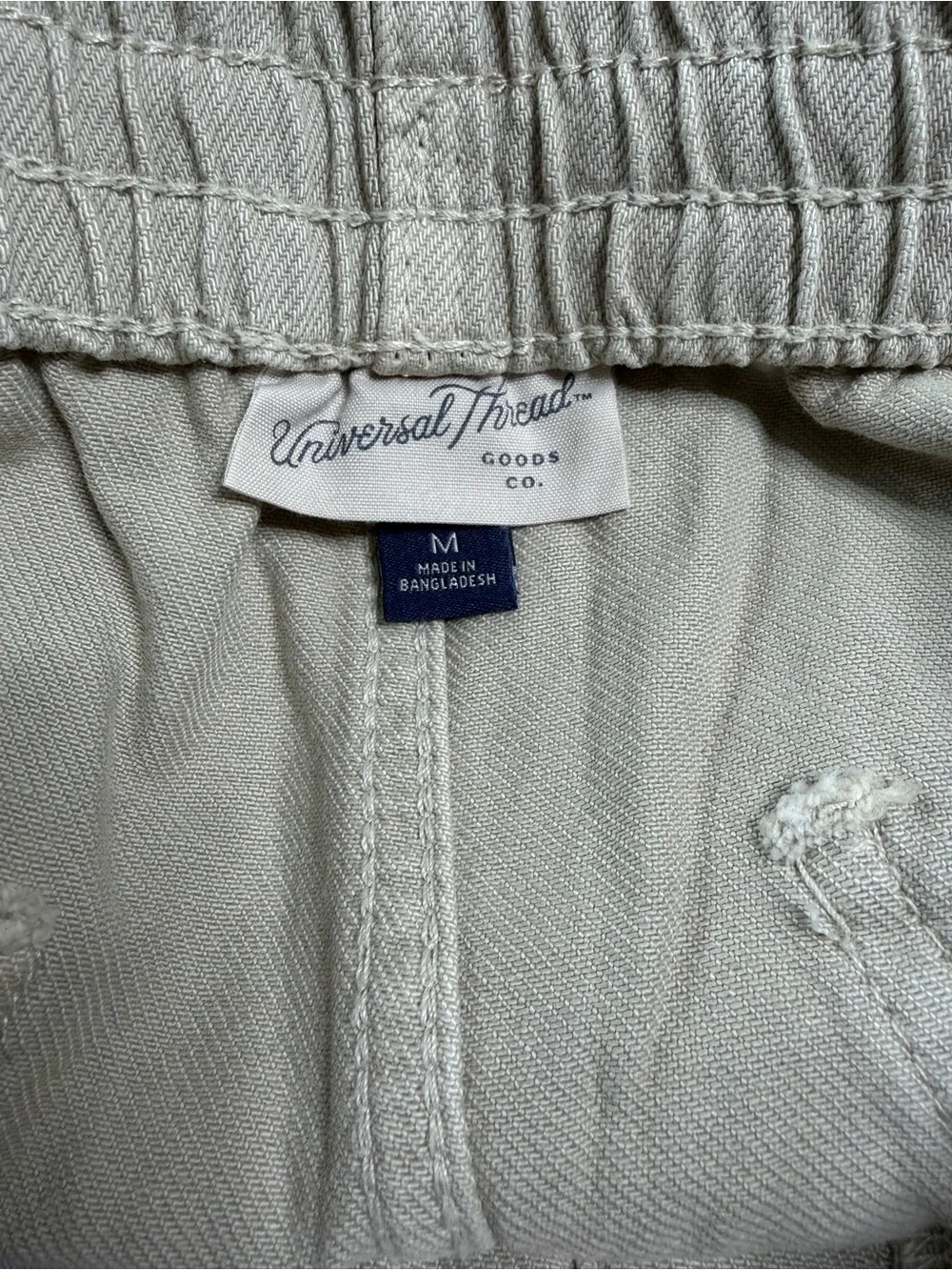 NWT Universal Thread Tan Denim Wide Leg Pull On Pant Size Medium - Picture 6 of 9